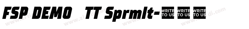 FSP DEMO   TT Sprmlt字体转换